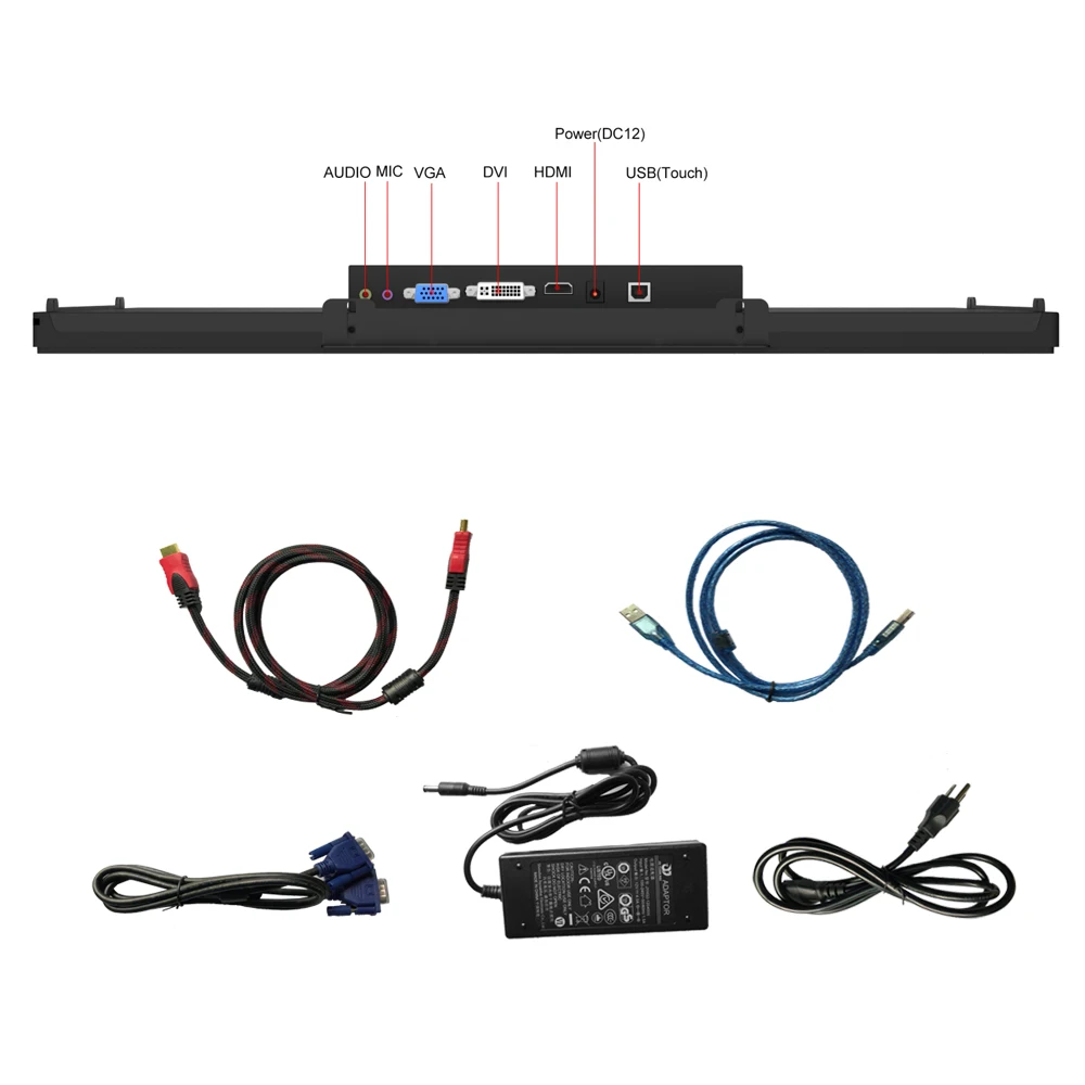 15.6 Inch 10 Points Multitouch Screen Monitor Open Frame Touch Display