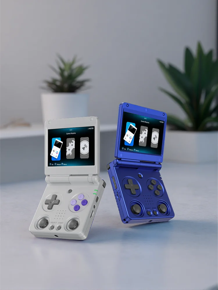 Anbernic RG34XXSP 3,4'' IPS-Bildschirm Klappbare Handheld-Konsole Linux-System HDMI-kompatibler TV-Ausgang 64G 3300mAH
