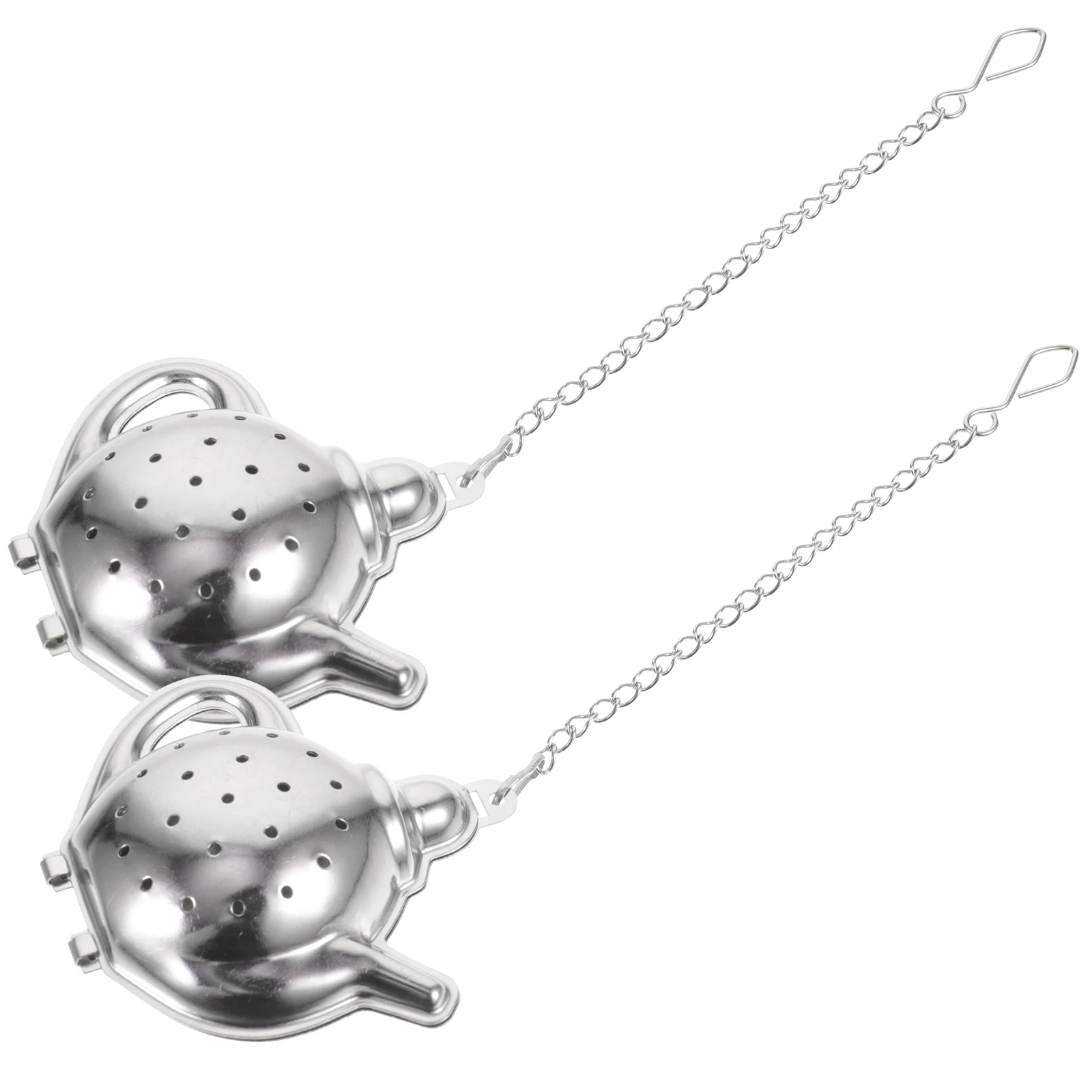 

2 Pcs Reusable Tea Infuser Stainless Steel Strainer Filter Household Strainers Office