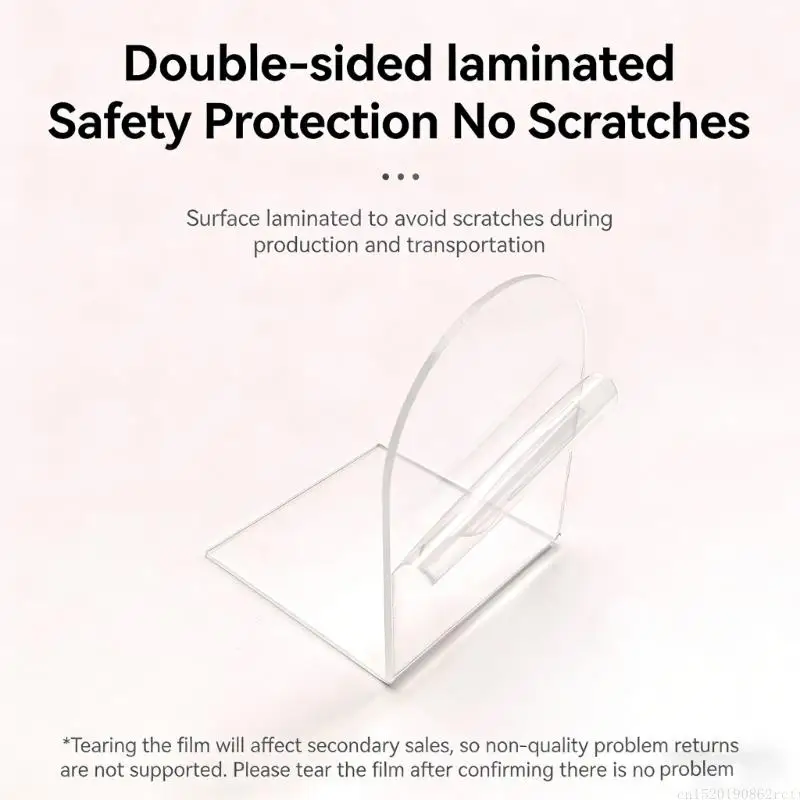 D5BB Acrylic Elegant Bookends Bookshelfs for Displaying Books, Music Sheets, Books Stand for Display, Book Display Stand
