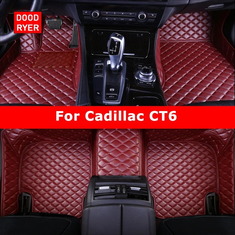 DOODRYER Custom Car Floor Mats For Cadillac CT6 Auto Carpets Foot Coche Accessorie