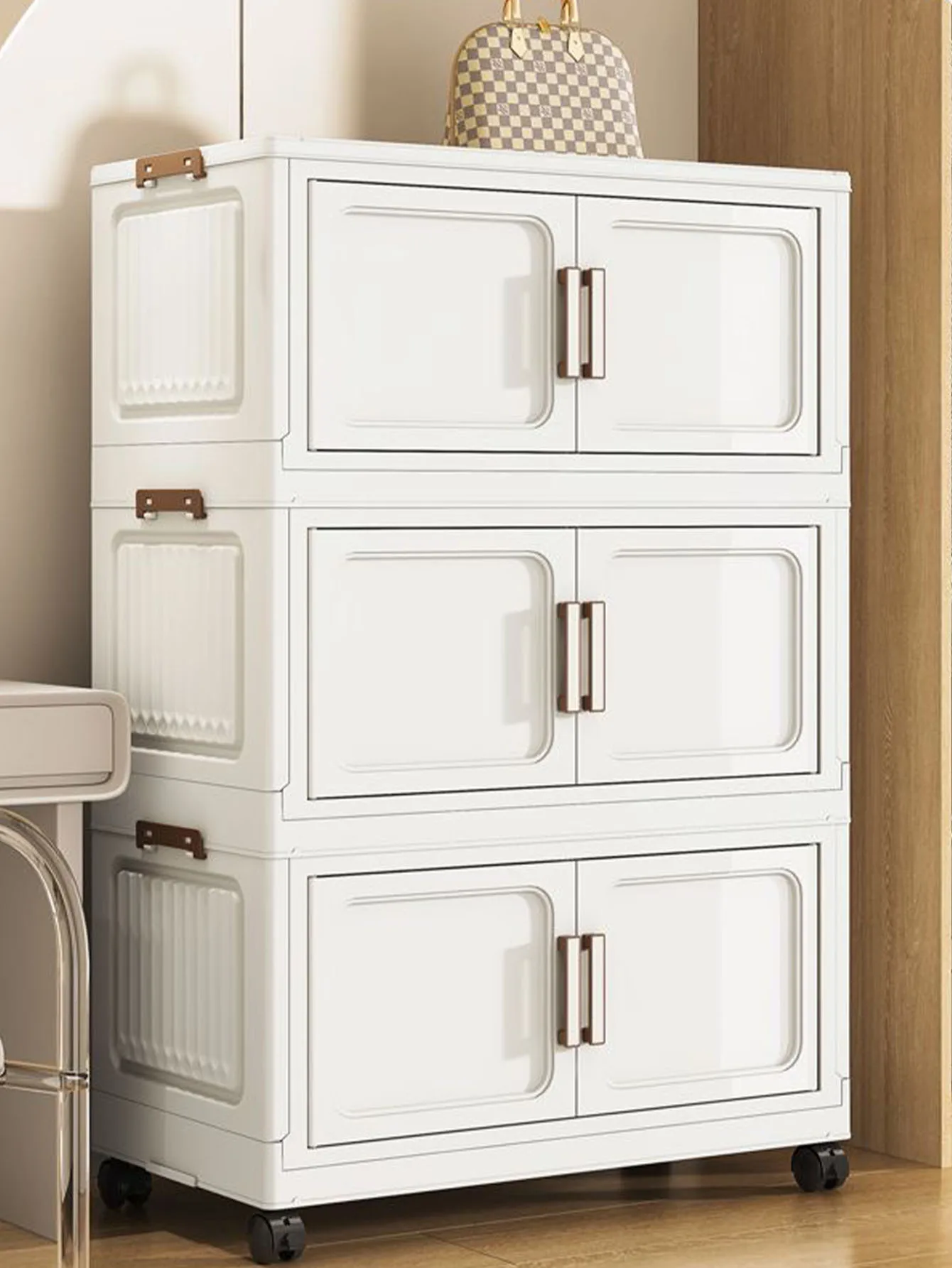 Storage Cabinet No Installation Required, Organizing Cabinet for Babies and Children, Clothes Organizer Box, Snack Plastic Foldable Box image 3