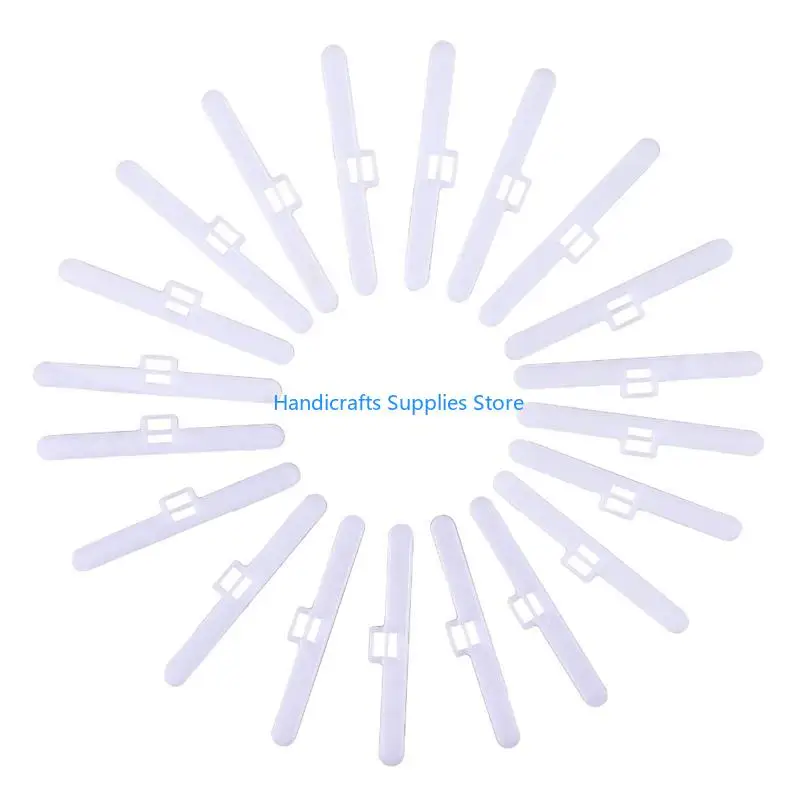 R1WA Vertical Blind Clips 20 Pcs Top Hangers Easy Installation Curtain Accessories for Home Bedroom Office Curtains Repair Clip