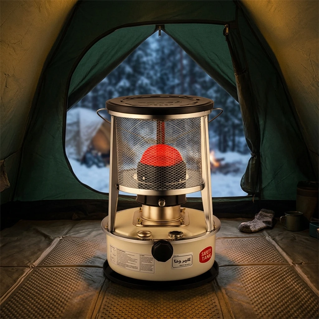 High-Efficiency Stainless Steel  Heater H085-5KG Portable for Outdoor Ice Fishing Camping & Household Use