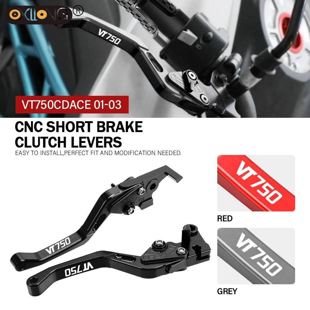 

CNC Aluminum Motorcycle Short Brake Clutch Levers Accessories Parts For HONDA VT750 CDACE 2001 2002 2003 VT750