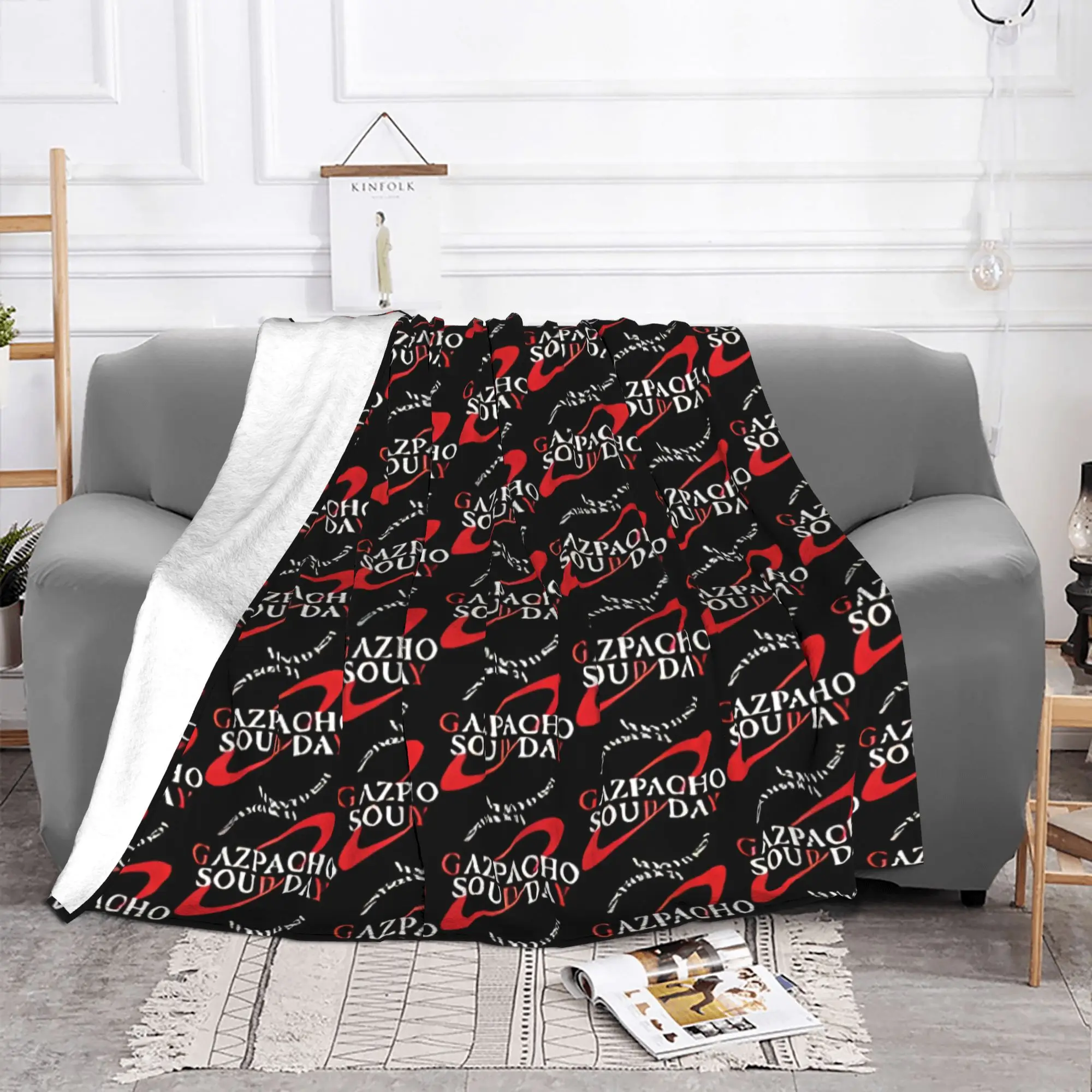 1PC Gazpacho Soup Day Red Dwarf home room decorations Winter Blankets for Adults Bedding Home Interior Sofa Knee