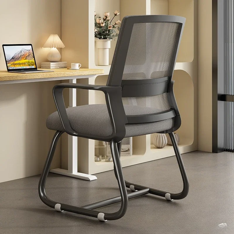 Cadeira de escritório ergonômica de malha, cadeira de mesa de computador, encosto alto, suporte lombar, giratória ajustável, cadeira de rolamento, estudo em casa, assento de dormitório