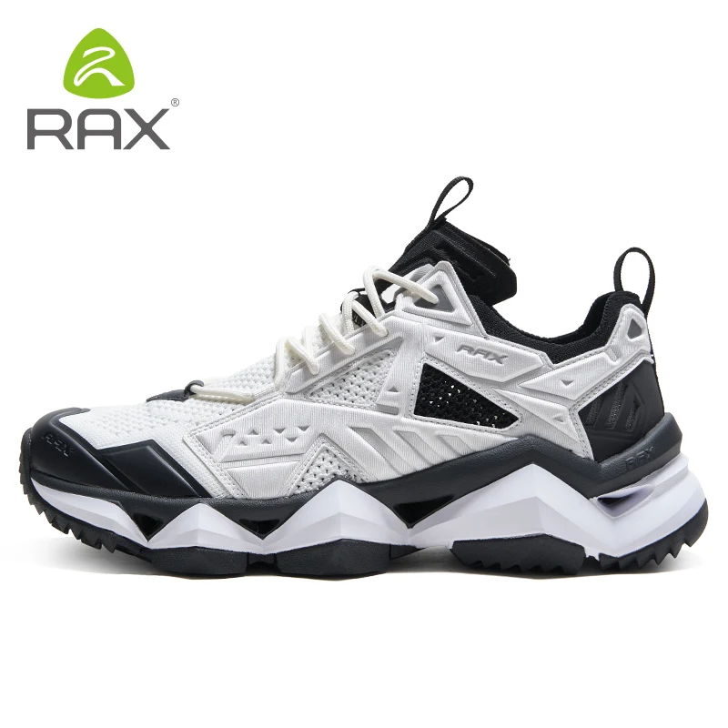 RAX Running Shoes Men&Women Outdoor Sport Shoes Breathable Lightweight Sneakers Air Mesh Upper Anti-slip Natural Rubber Outsole