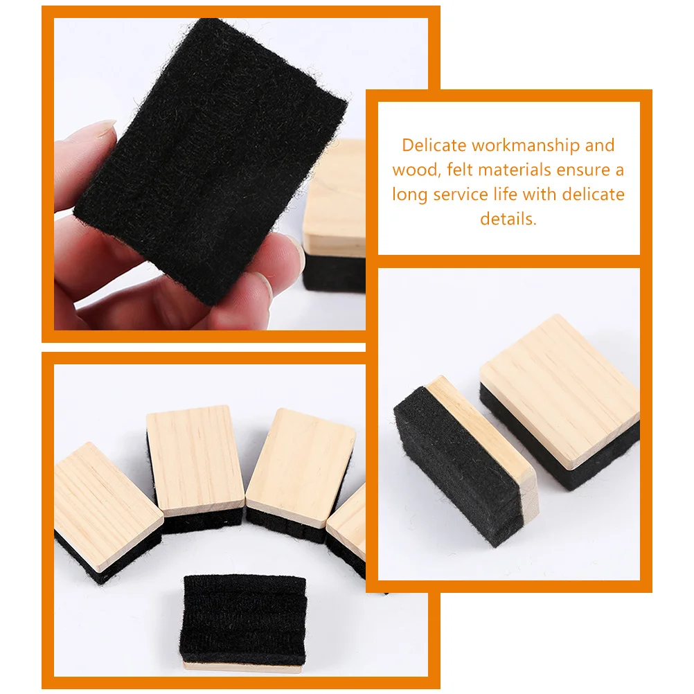 3 Pcs Wooden Blackboard Eraser Dry Erasers Chalkboard White Whiteboards Office Classroom Blackboards