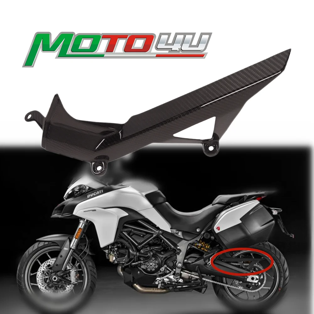 For Ducati Multistrada 950/1260 2018 2019 Carbon Fiber Chain Guard  Protection Motorcycle Chain Mud Guard Covers