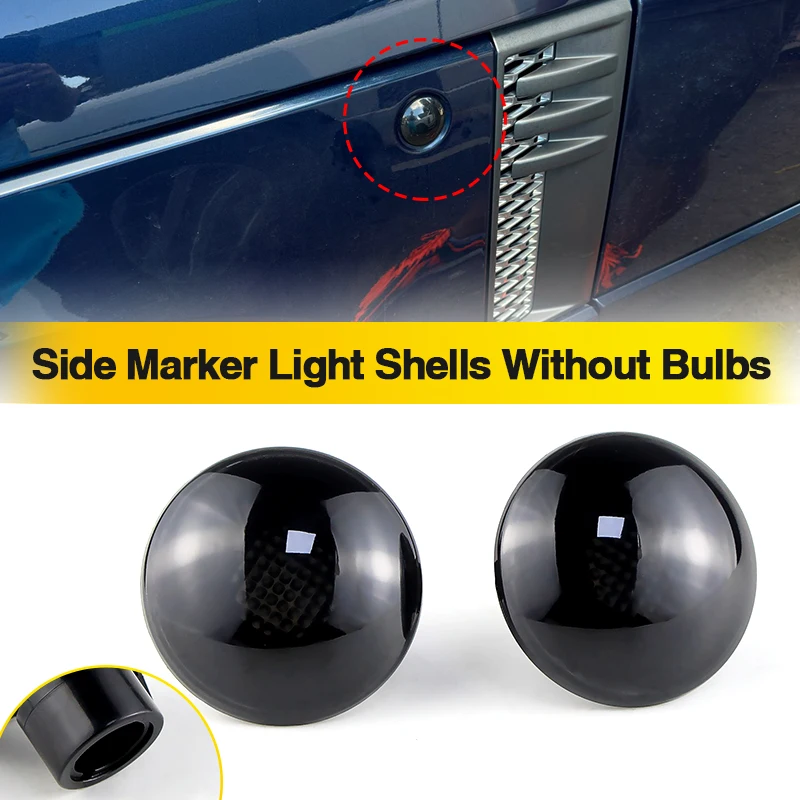 2 قطعة مؤشر جانبي بدوره إشارة ماركر ضوء غطاء المصباح (بدون لمبة) لاند رينج روفر L322 2002-2012 OEM XGB500020 ، XGB500020A #1