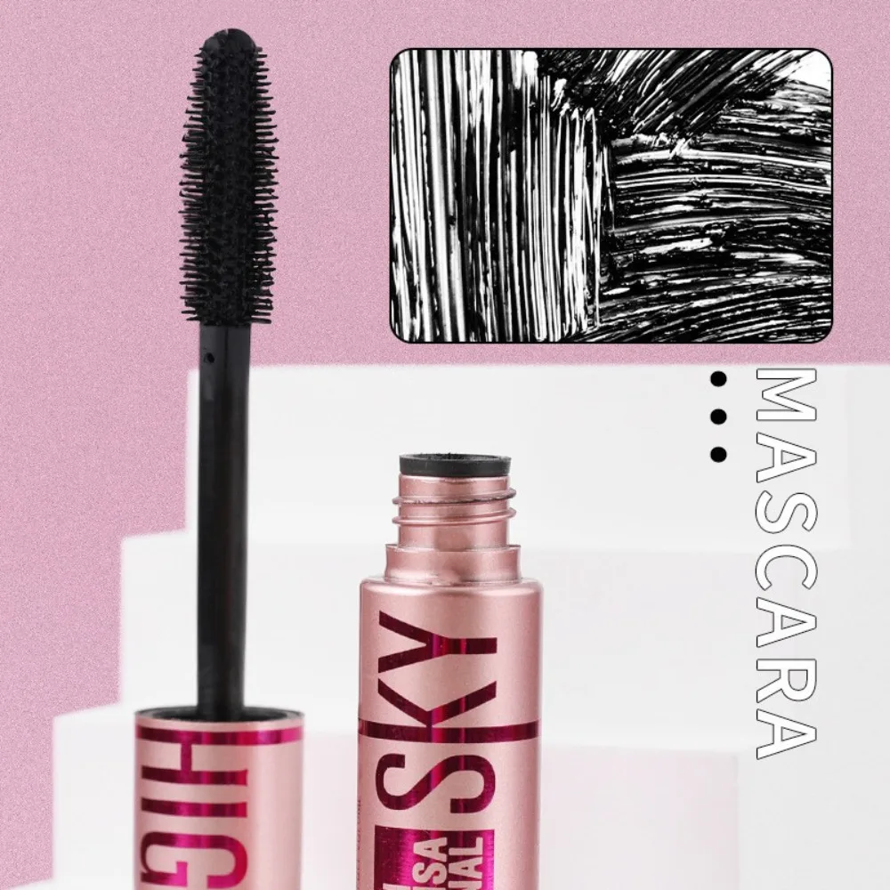 4d Mascara Waterdicht En Transpirant Resistent 24 Uur Lange Krul Mascara Borstel Natuurlijke Zwarte Niet-Smudgy Dikke Mascara Make-Up