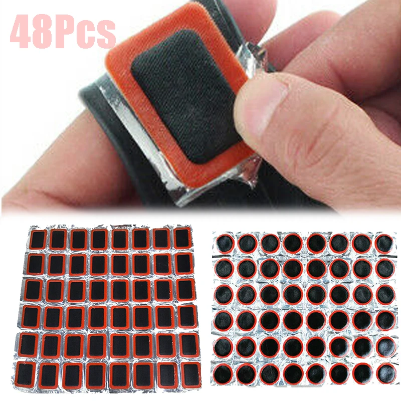 Tire Puncture Repair Patch 25mm 35mm Motorcycle Bicycle Tyre Inner Tube Rubber Patches Piece Quick Repair Tools 25/35mm