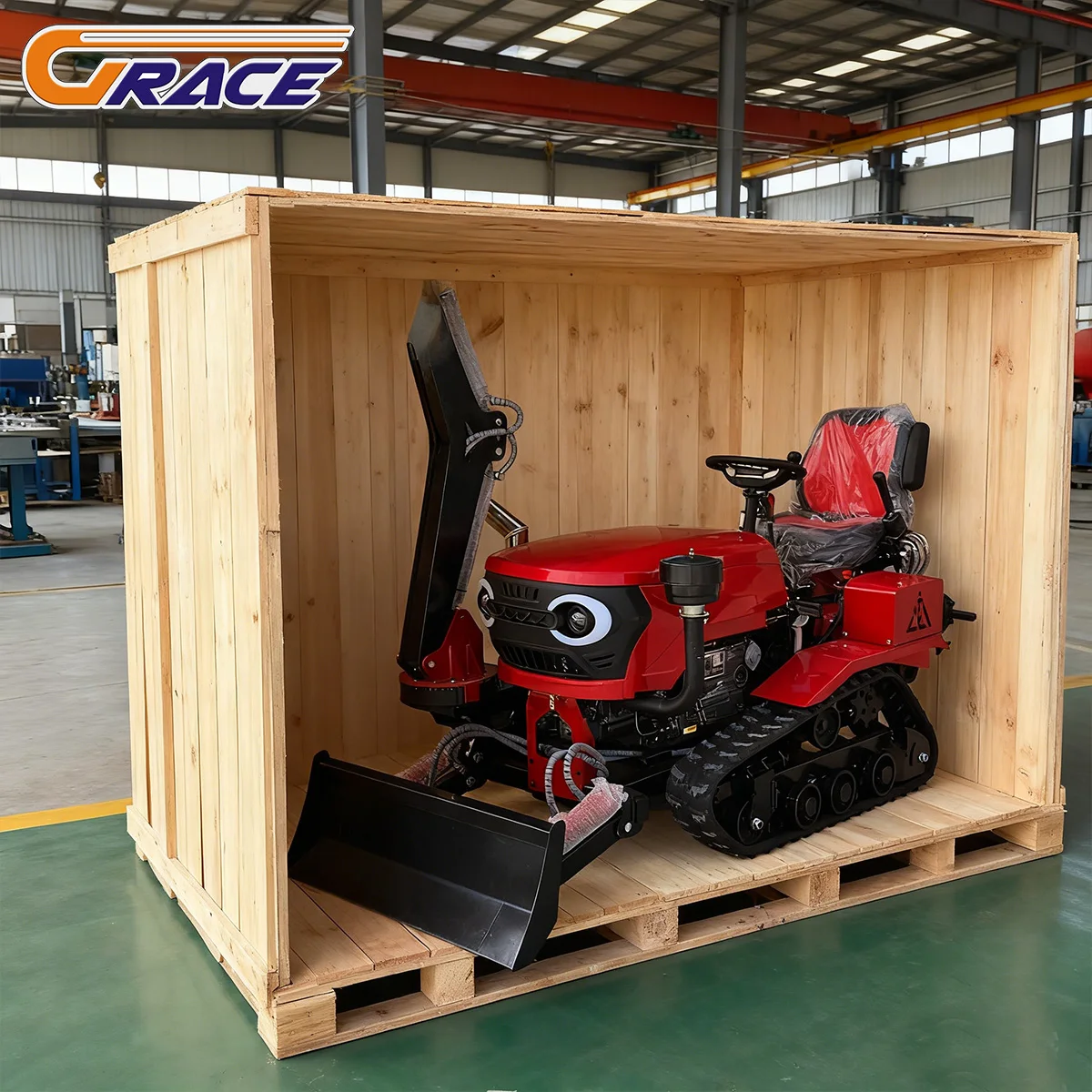 Hot Selling Mini Crawler Tractor Free Shipping, Crawler Tractor With Excavator For Paddy Field Improvement And Drainage Ditch Di
