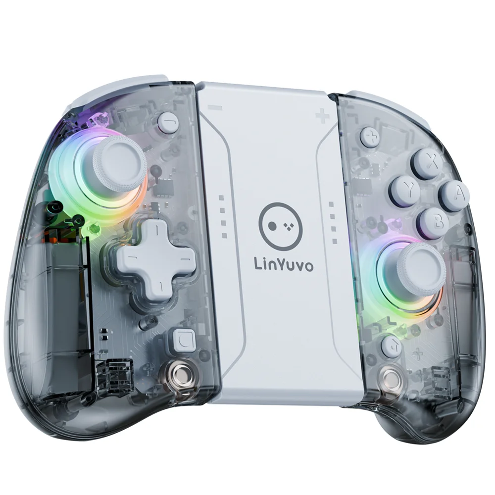 LinYuvo Wireless Controller for Switch/OLED with Multiple Light,Programmable/Motion Control/Dual Vibration/Turbo KS37B