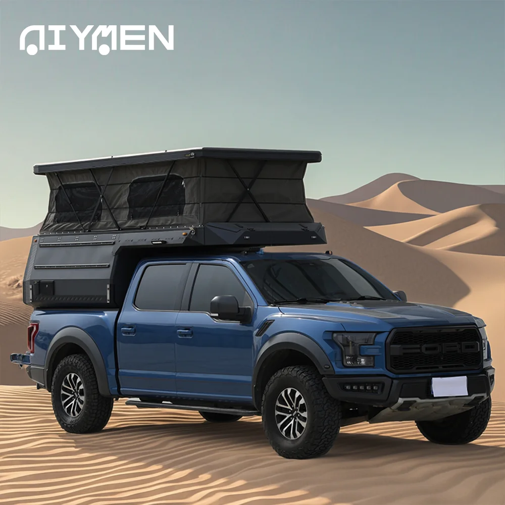 Modern Manufacturer's Foldable Movable Truck Bed Tent Pop-Up Camper Body Expedition Overland Slide-In Pickup Truck Camper view 5