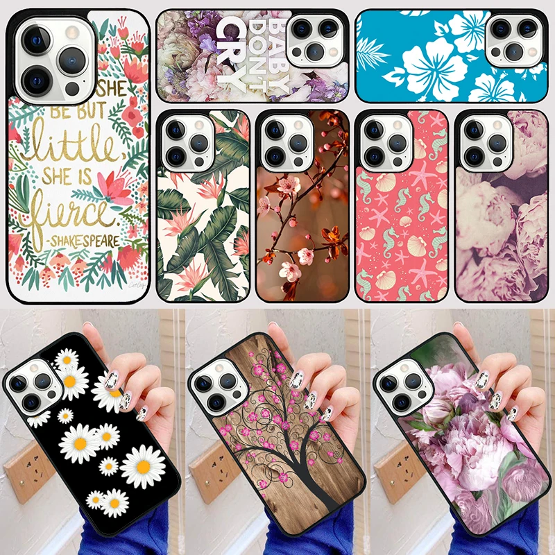 Baby Don't Cry Flower Sea Phone Case Back Cover for iPhone 16 15 SE2020 14 13 11 12 Pro Max mini XS XR X PlusS Fundas Coque