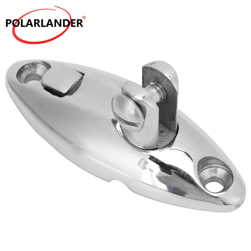 360° Swivel Bimini Hinge SH-S6 316 Stainless Steel Quick Release Deck Mount For Boat Canopy