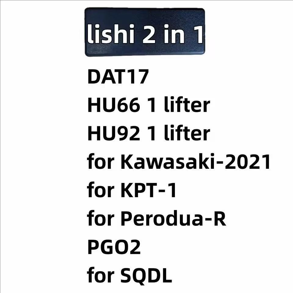 Lishi 2 in 1 locksmith tool for Baojun02 for Chery3 for Ford2021 GM25R for Haval2 Geely2 for HOWO HS5 H9 HU181 J6 for JAC01