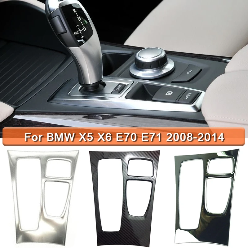 

Transmission Panel for Stainless Steel Central Console, Decorative Decorative Cover for BMW X5 X6 08-14, Interior Accessories