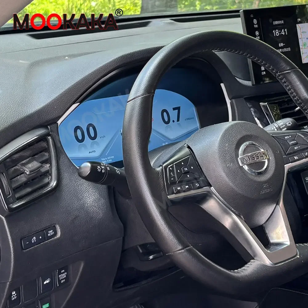 LCD Digital Dashboard for Nissan X-Trail 2014-2022 Qashqai 2016-2022 Auto Instrument Cluster Panel Car Dash Speedometer Headunit