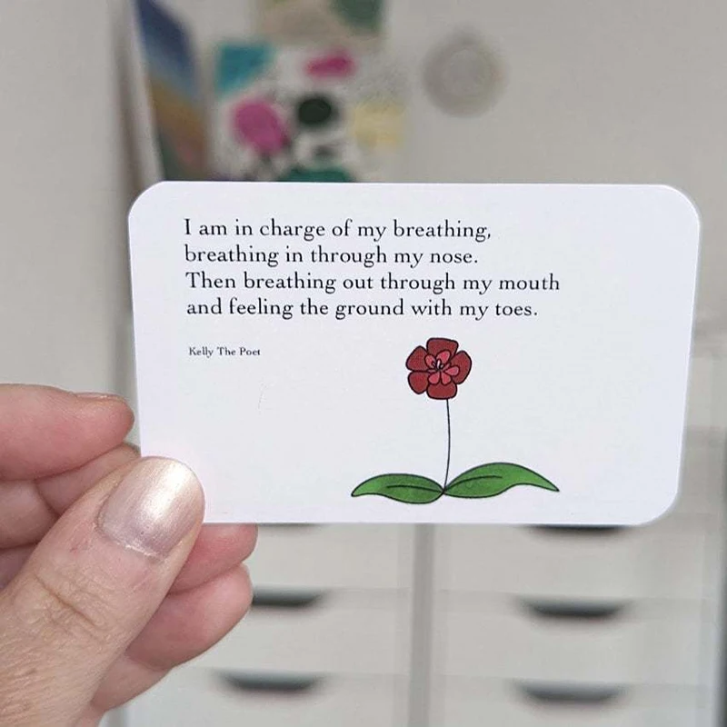 Anxiety Relief Pocket Card Anxiety Affirmations Card Pack Mental Health Gifts Support Mental Thank You Cards Of Soothing Words