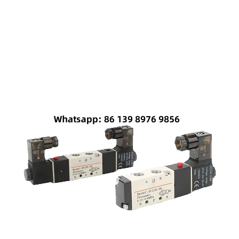 4V110-06 Solenoid Valve 4V120-06 Double Coil 4V230-08 4V410-15 4V310-10 4V320