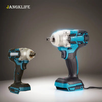 JANGKLIFE Cordless Electric Impact Wrench Power Tool Brushless Electric Wrench Hand Drill Socket For 21V Battery