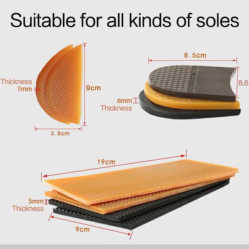 1 زوج DIY استبدال نعال الحذاء المطاط كعب مكافحة زلة إصلاح تسولي لينة شقة رشاقته مطاطا المطاط حامي للرجال النساء