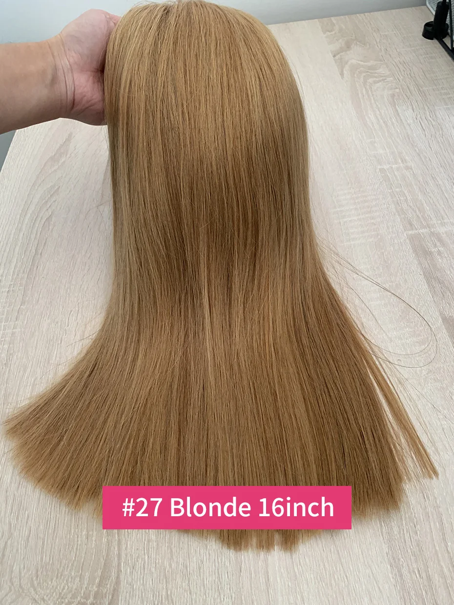 

10A 250 Density Bone Straight Double Drawn Raw Vietnamese Bob Wig Human Hair 100% 27 Blonde Lace Front Human Hair Wigs For Women