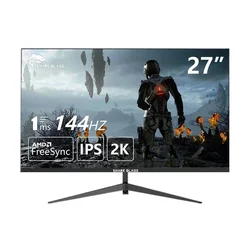 휴대용 144HZ/165HZ 모니터 디스플레이 스크린, 컴퓨터 PC, 2K HD 게임용 HDMI 평면 패널, 27 인치