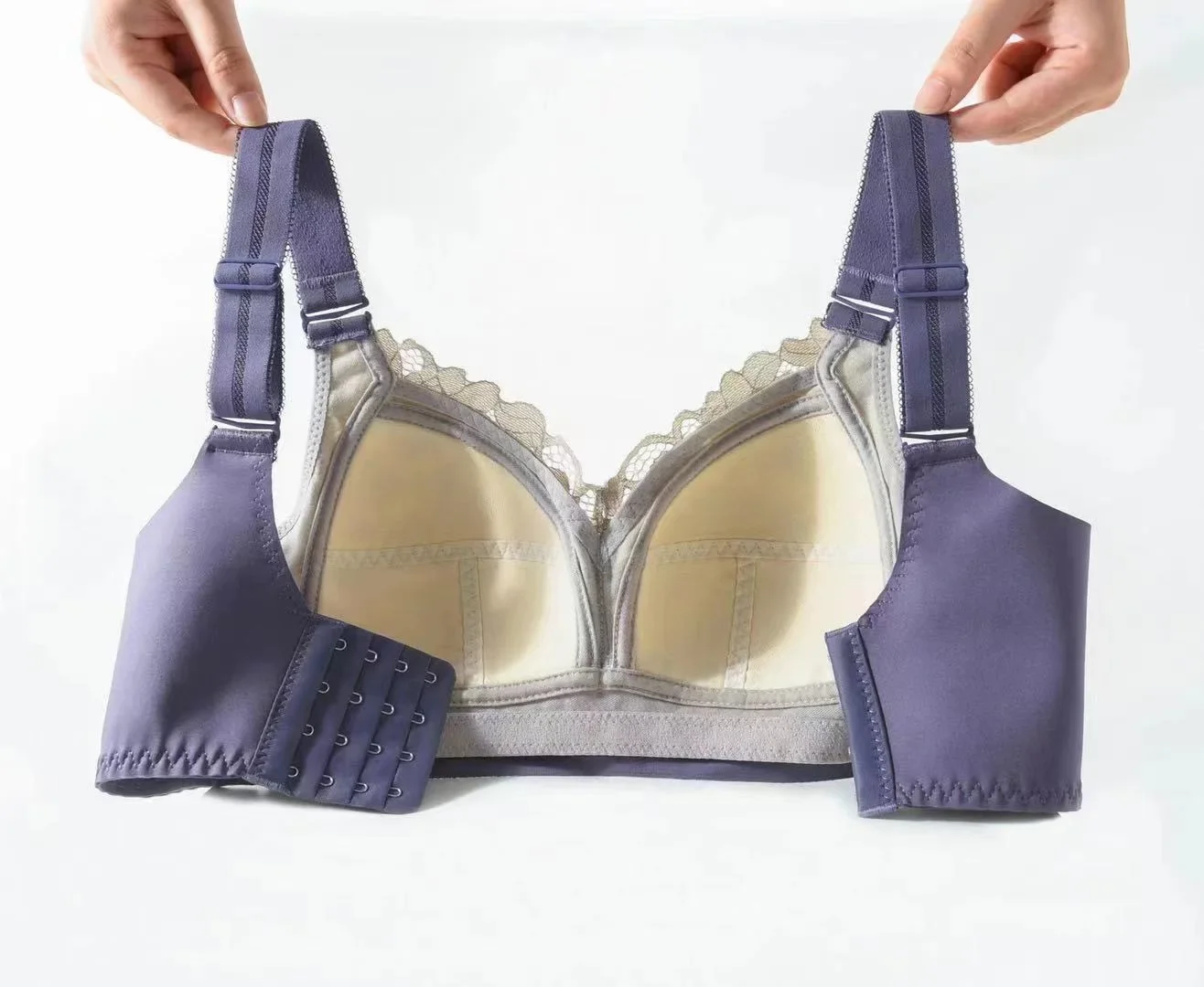 Anti-dropping Full-cup Large Bra Without Steel Ring Strapless Bra Plus Size Bra