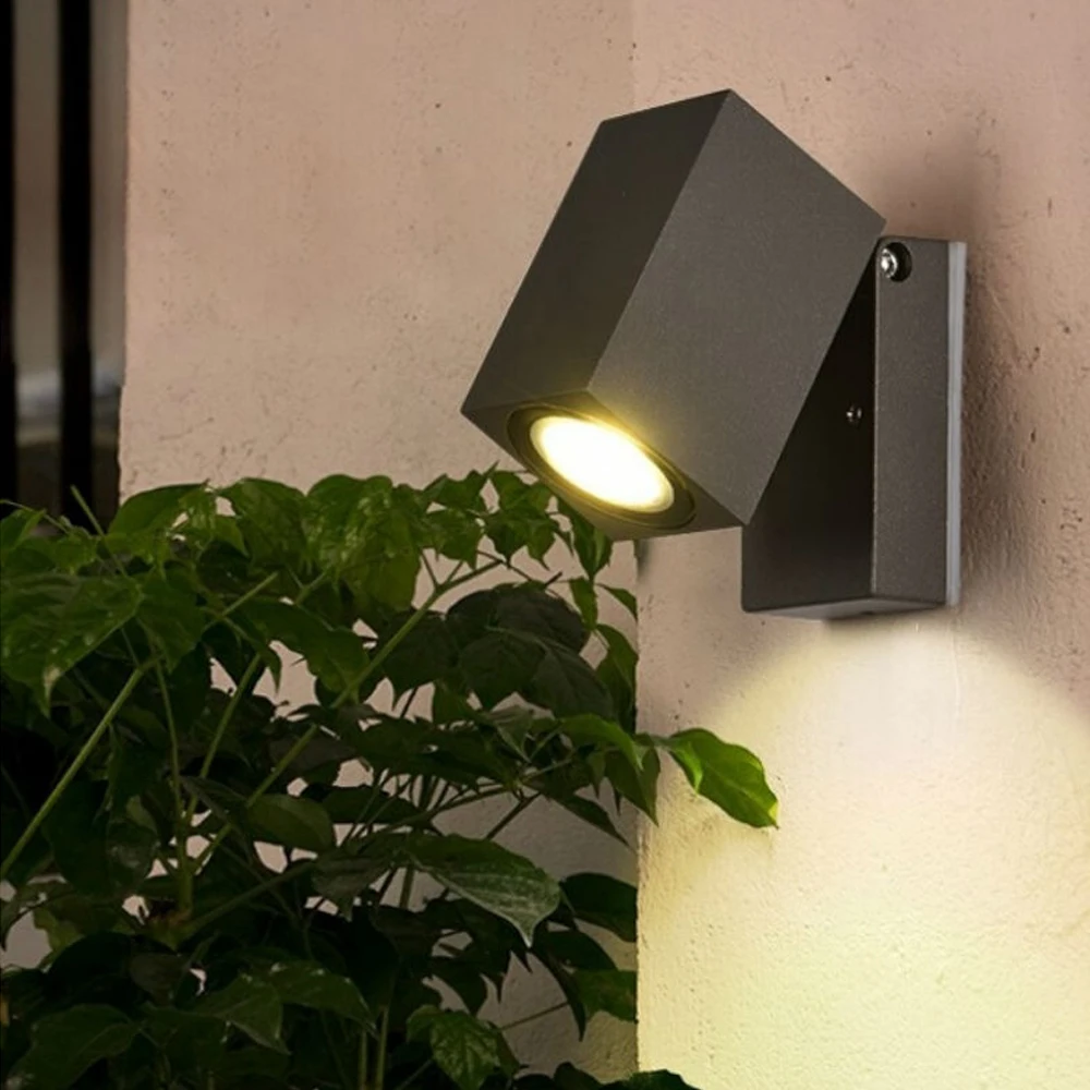 SANDIY External Wall Light Sensor Street Balcony Lamp Motion Detector Garden Lighting Fixture Waterproof IP65 Terrace Luminaire
