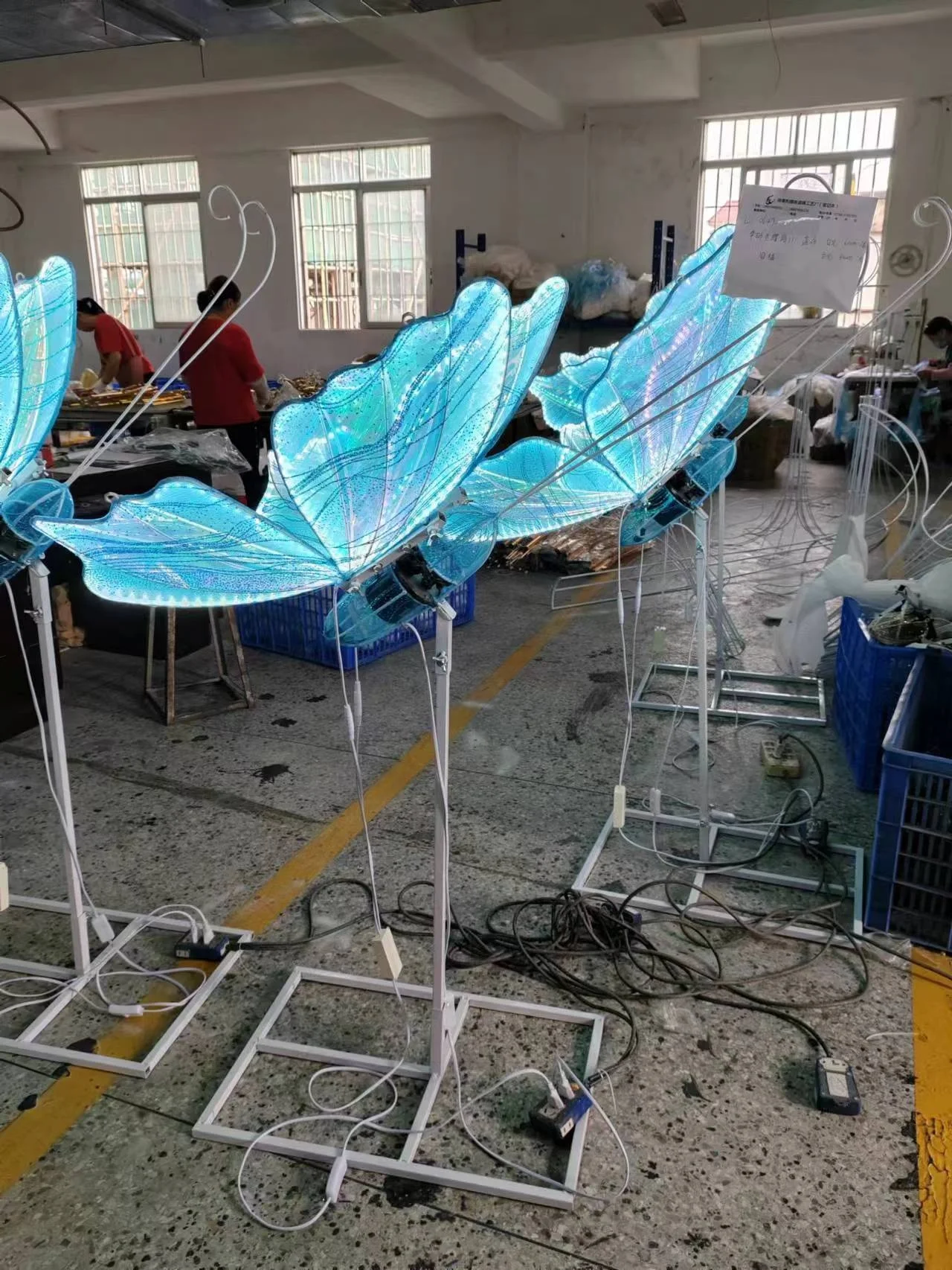 Open and Close the butterfly Glowing butterfly wings Moving butterfly Wedding Decoration Activity Arrangement