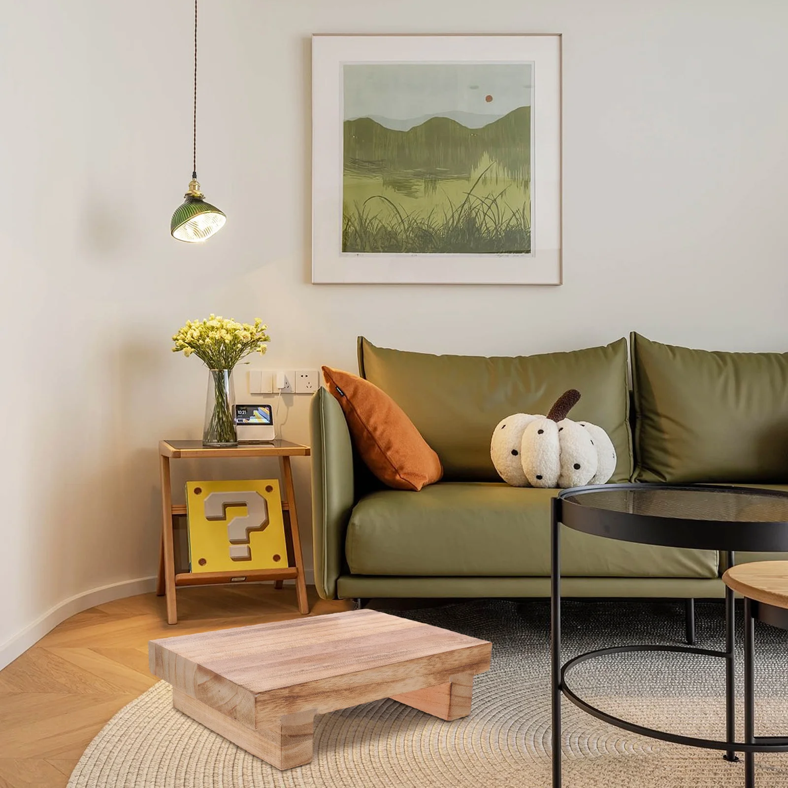 Reposapiés pequeño de madera para personas mayores, taburete para baño, oficina, hogar, sofá, reposapiés para comodidad de piernas y espalda