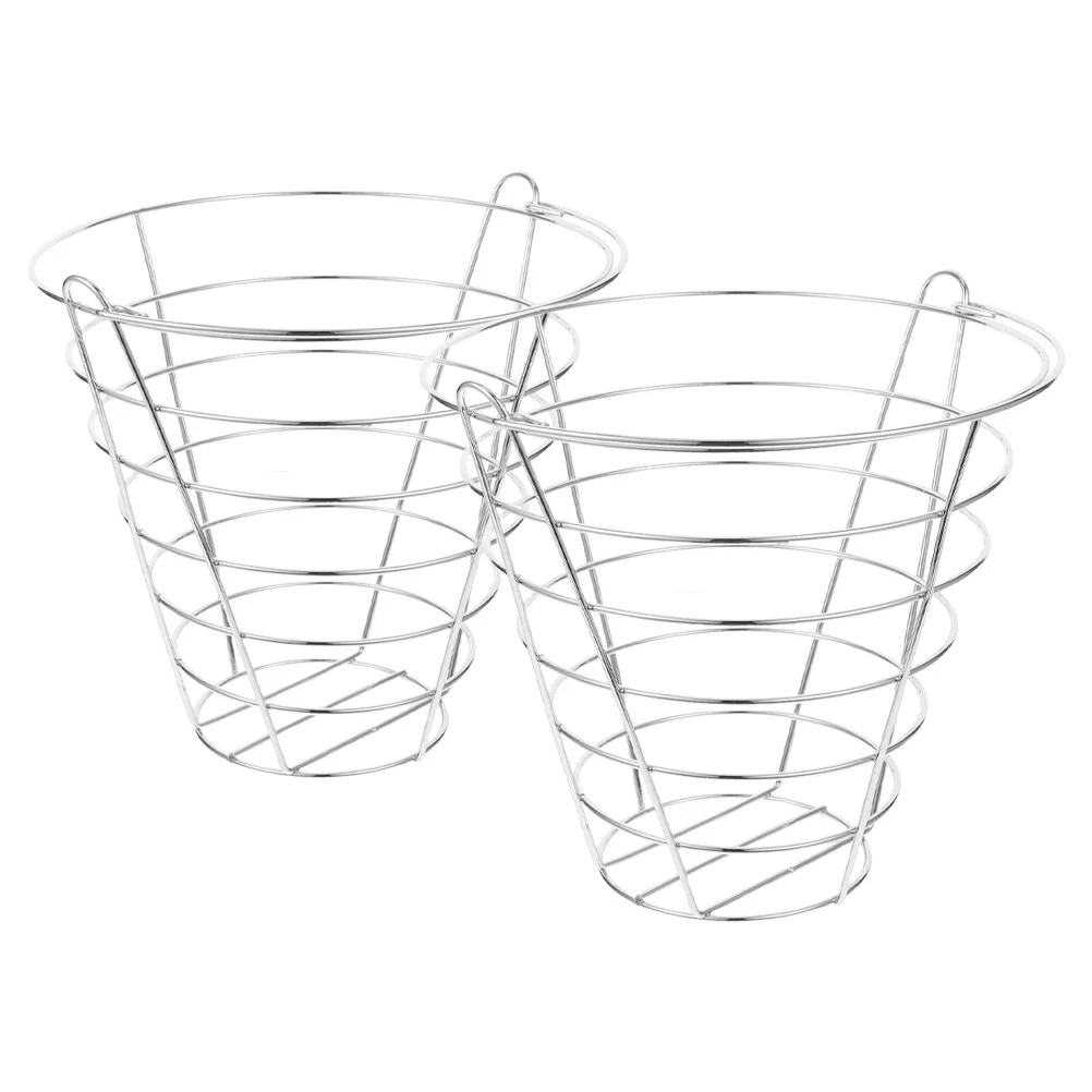 

2Pcs Golf Ball Container Ergonomic Handle Stainless Steel Ventilated Design for Dryness and Optimal Grip Outdoor Practice