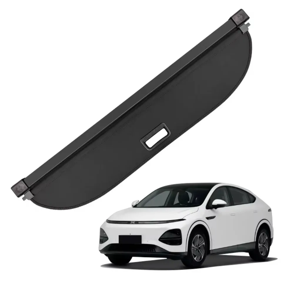 

For Xpeng G6 2023 2024 Cargo Cover Car Organizer Interior Canvas and Leather material Trunk Partition Storage Panel ﻿Accessories
