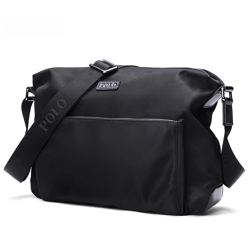 

Men's Large Capaci oulder Bag Faionable Casual Crossbody Bag Youth Sle Single Strap Nylon Material Zipper Closure