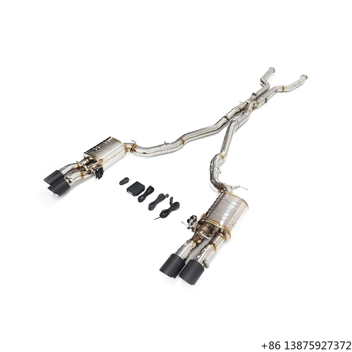 

Ecnal for 2003-2009 E60 E61 M5 5.0L 1.5mm Stainless Steel High Performance Valvetronic Muffler Exhaust System