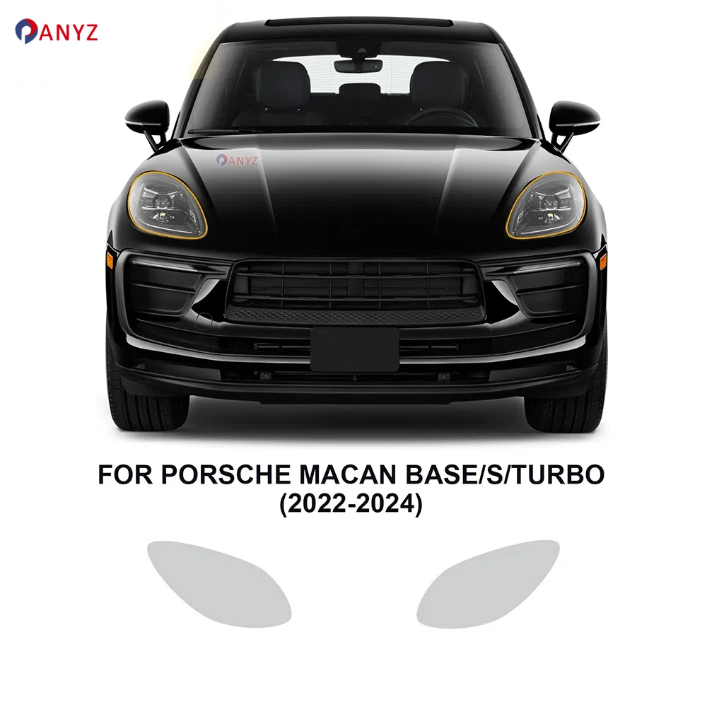 

Headlight Film for Porsche Macan Base S Turbo 2022 2023 2024 Paint Protection Precut Car Clear Bra Transparent PPF TPU