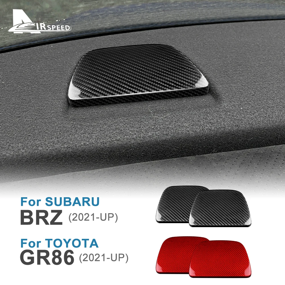 for Subaru BRZ Toyota GR86 2021 2022 LHD RHD Rear Car Seat Top Cover Sticker Real Hard Carbon Fiber Interior Trim Accessories