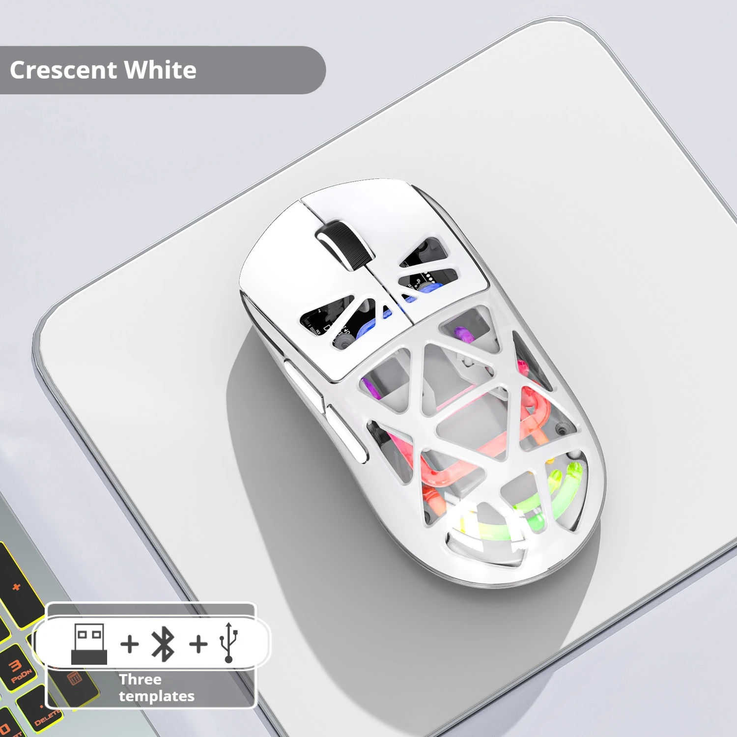 M7 Mouse Three modes Gamer Lightweight RGB Lighting Mouse Game Wireless Charging Bluetooth Mouse Wireless Pc Esports Game Gift