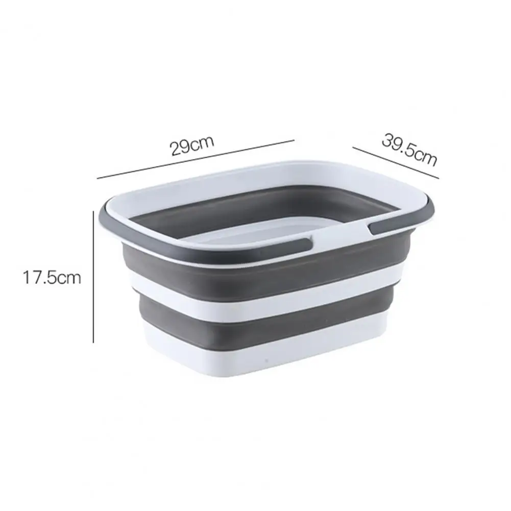 Collapsible Bucket Folding Bucket Silicon Car Washing Bucket Outdoor Fishing Travel Camping Water Bucket Vegetable Basket