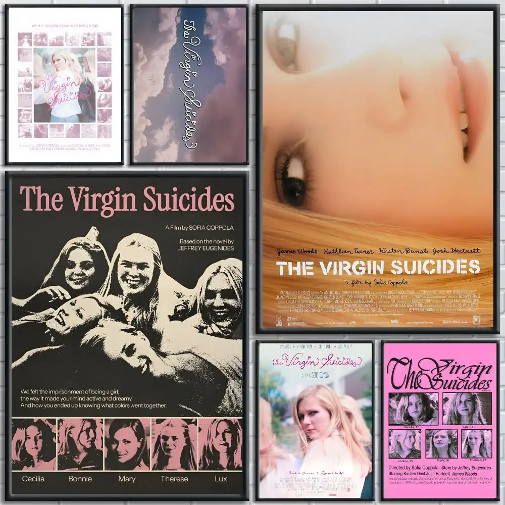 Movies T-The Virgin Suicides Poster Modern Aesthetic Wall Art Print Minimalist Poster Bedroom Living Room Home Decor Gift