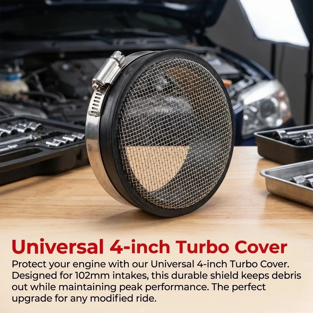 4Inch/102mm Turbo Inlet Grill Protector Guard Turbocharge Screen Mesh For Aftermarket Turbo Intake Pipes And Compressor Housings