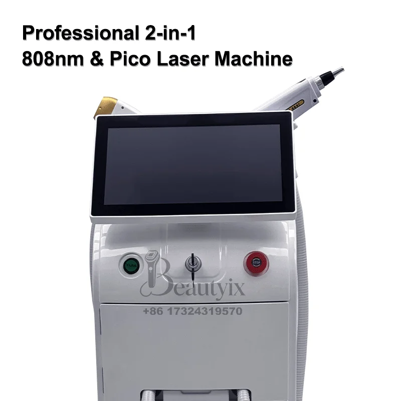 

4000W 4-Wavelength Diode Laser Hair Removal & Pico Laser Machine 2 in 1 755/808/940/1064nm Salon Beauty Equipment