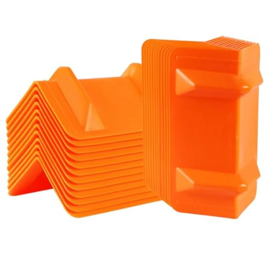 

24 Pack Flatbed Edge Corner Protector for Cargo Shipping Plastic Ratchet Strap Protectors for Tie Downs Corner Guards for Strap