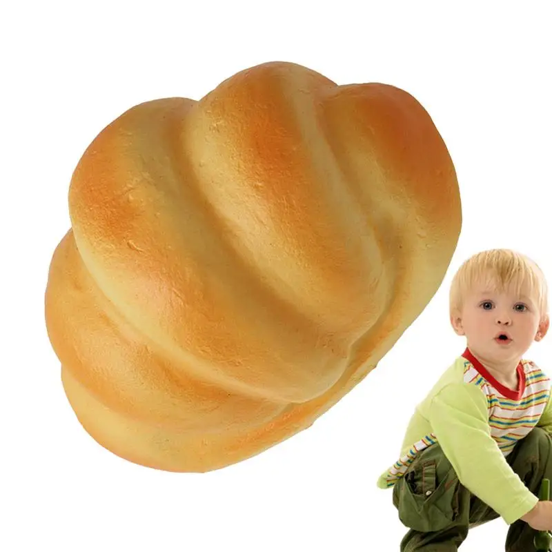 

Stress Relief Toy Bread Squeeze Pastry Toys Tear Resistant Funny Soft Realistic Bread Loaf Stress Toy Pretend Play Kids Girls