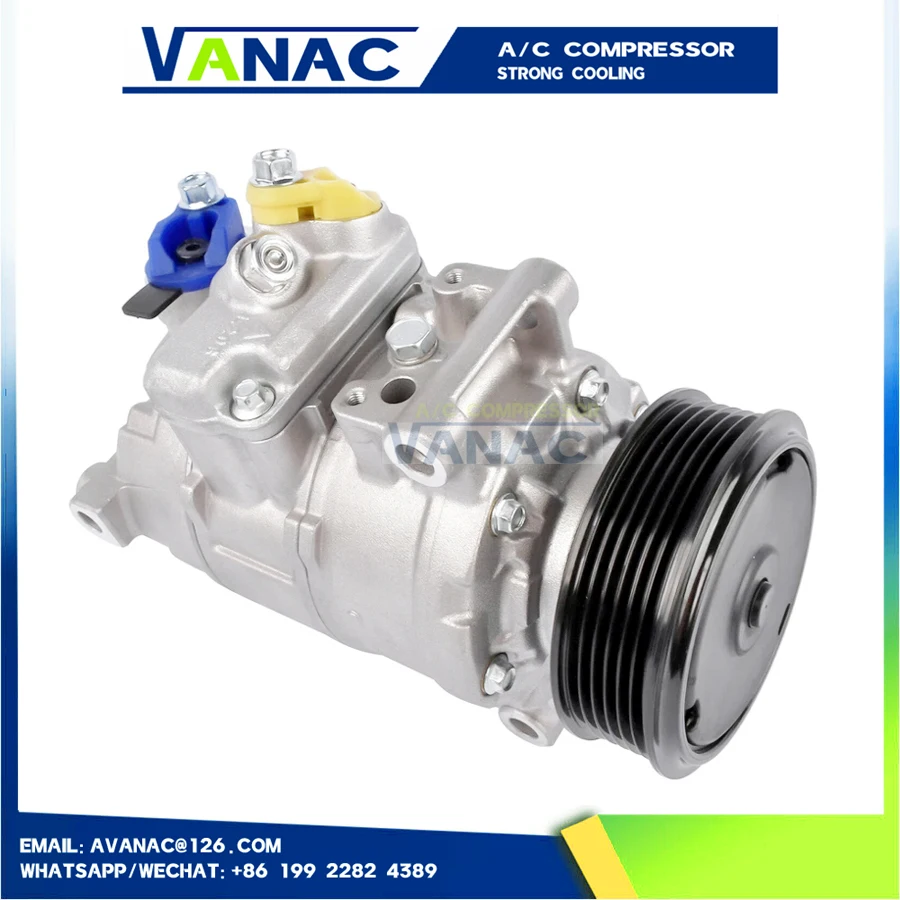 

Auto AC Compressor For Audi A4 & A4 Quattro1.8L / 2.0L 2001- 8E0260805BF 8E0260805BJ 8E0260805S 6SEU14C 4E0260805AR 8E0260805BA