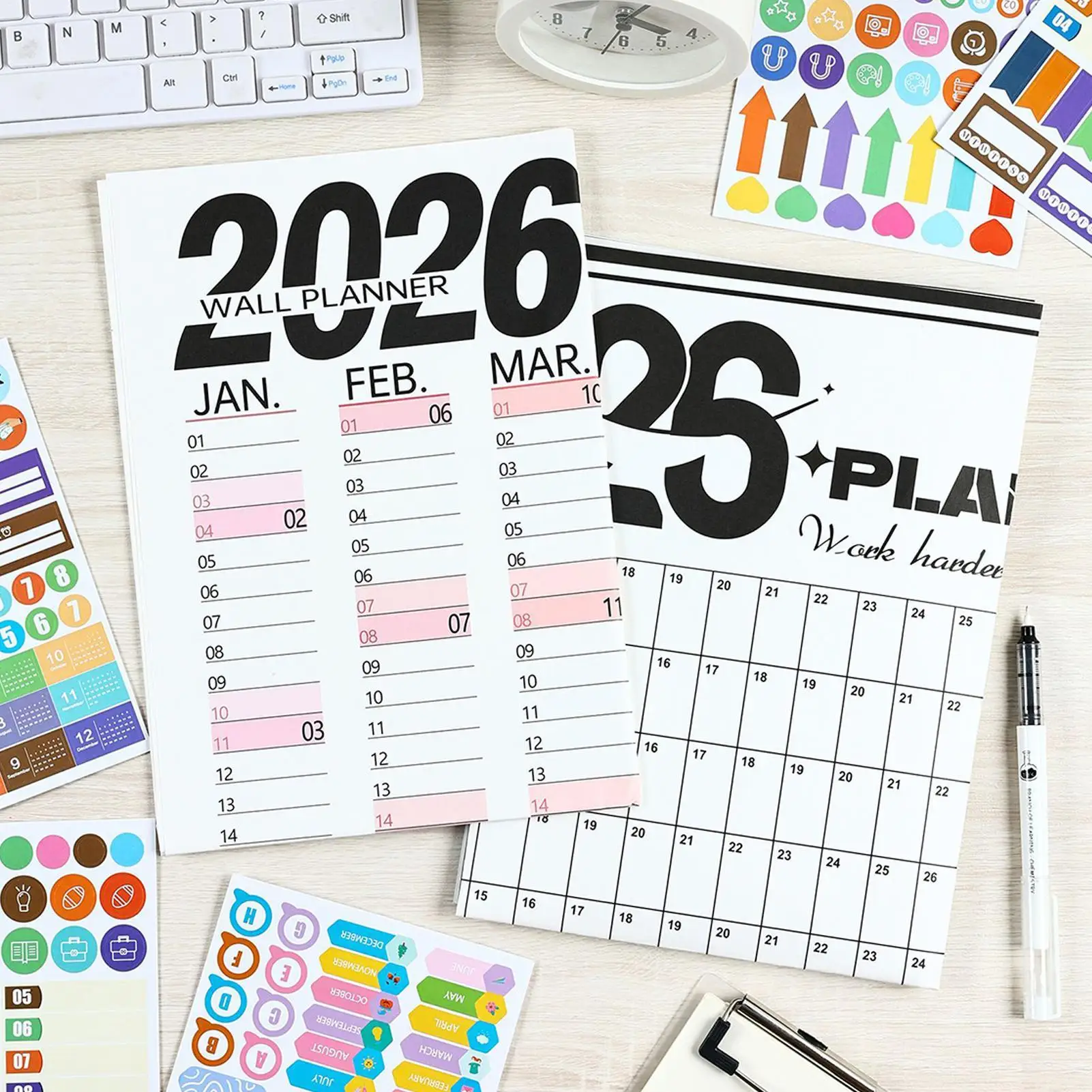Calendar For Wall 2026 Large Yearly Organizer Chart Large Wall Calendar For Kids School College Office Home Kitchen Classroom